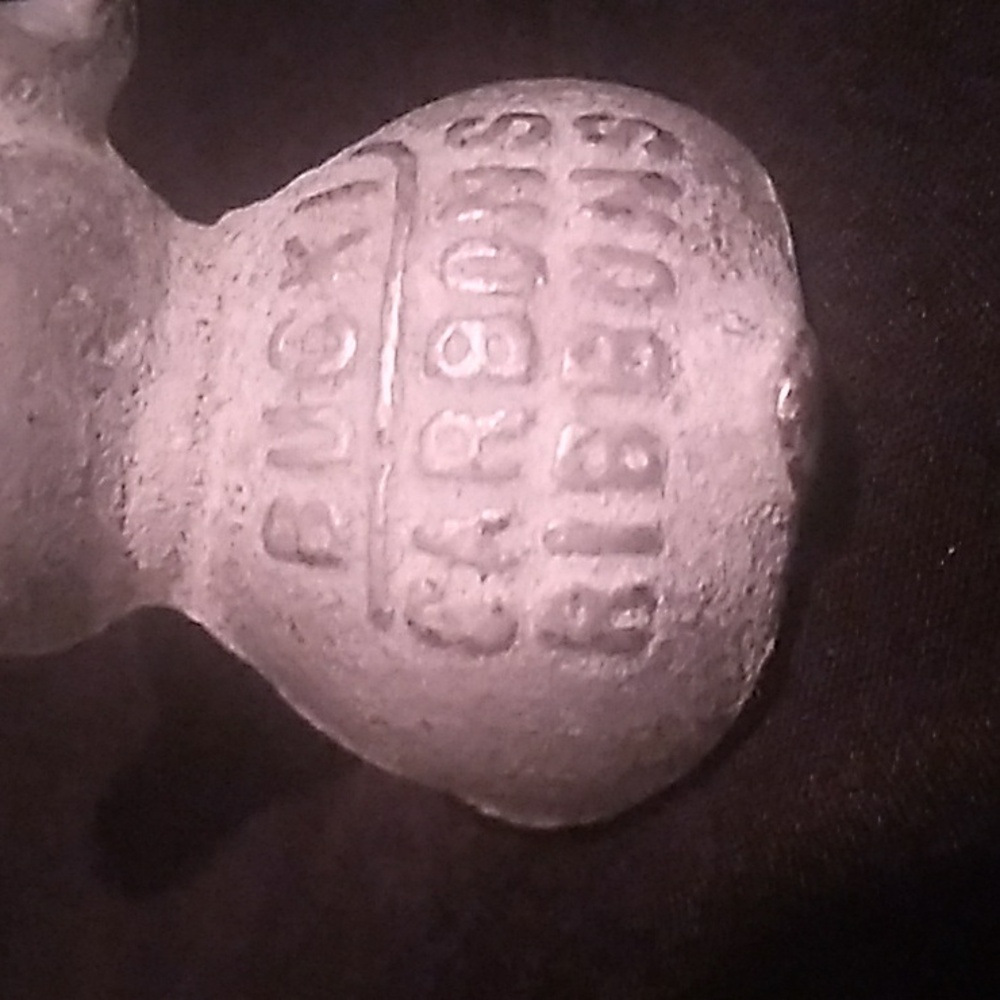Vintage Cast Iron "Bucki Carbons Ribbons" Gray Advertising Puppy (S1) - Picture 8 of 8